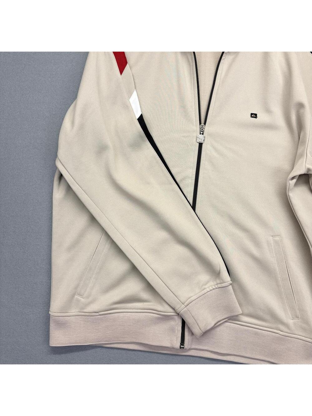 Vintage Quicksilver Full Zip Sweater Men's Size XL Beige - Picture 5 of 7